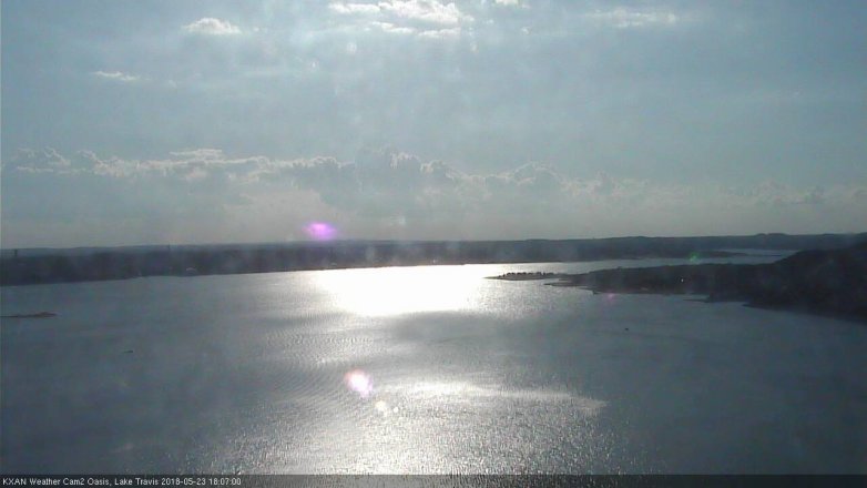 Lake Travis webcam, May 23, 2018 5:10 PM CT