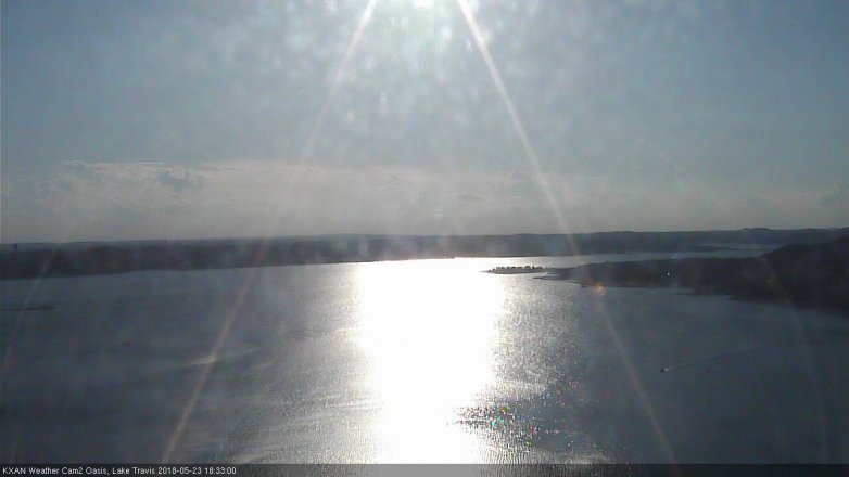 Lake Travis webcam, May 23, 2018 5:35 PM CT