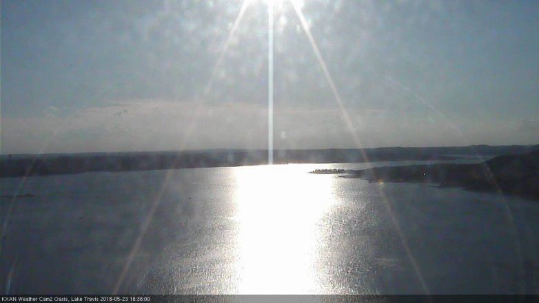 Lake Travis webcam, May 23, 2018 5:40 PM CT