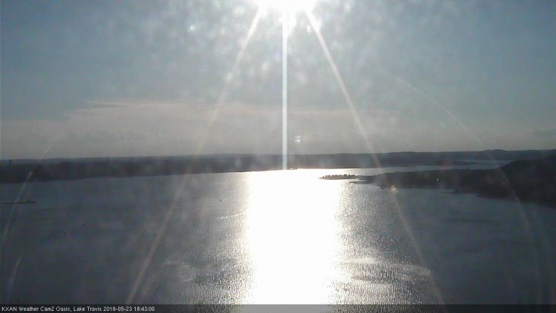 Lake Travis webcam, May 23, 2018 5:45 PM CT