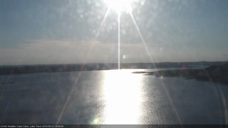 Lake Travis webcam, May 23, 2018 5:50 PM CT