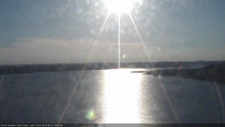 Lake Travis webcam, May 23, 2018 5:55 PM CT