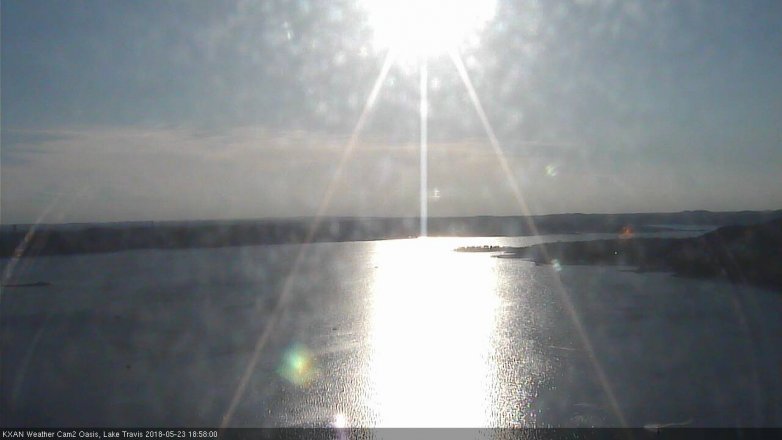 Lake Travis webcam, May 23, 2018 6:00 PM CT