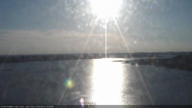 Lake Travis webcam, May 23, 2018 6:05 PM CT