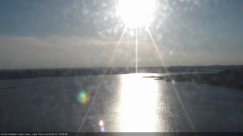 Lake Travis webcam, May 23, 2018 6:10 PM CT