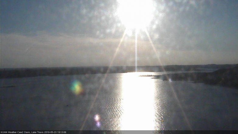 Lake Travis webcam, May 23, 2018 6:15 PM CT