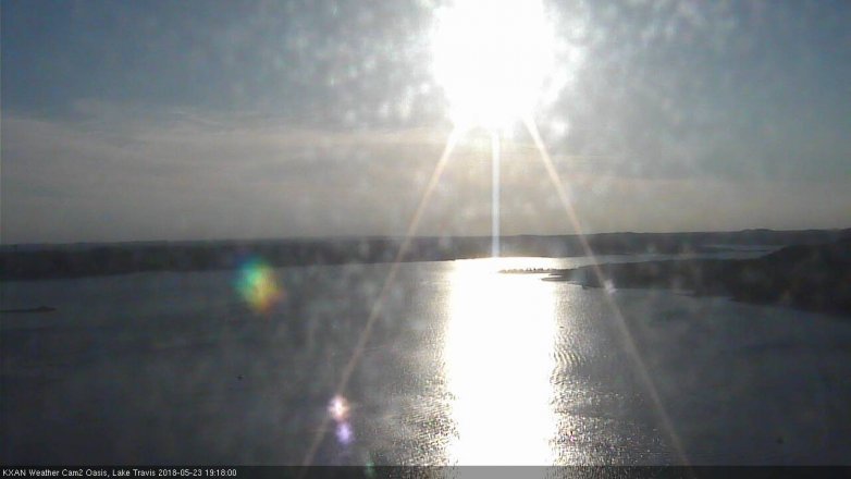 Lake Travis webcam, May 23, 2018 6:20 PM CT