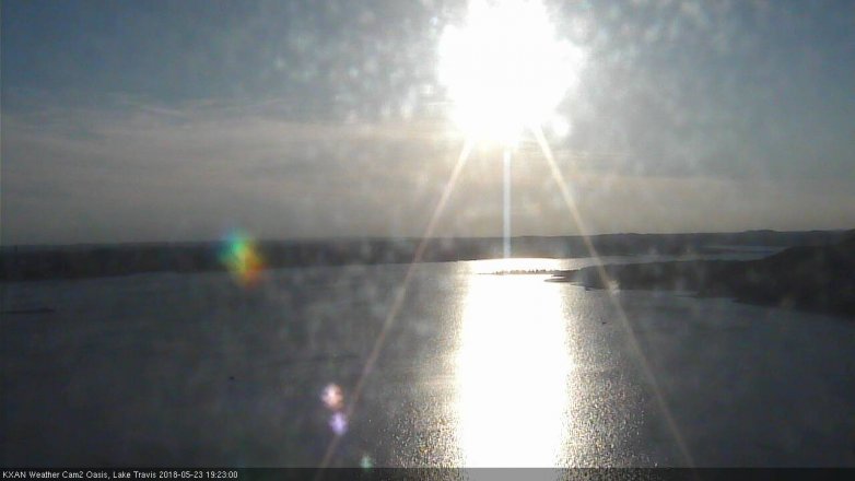 Lake Travis webcam, May 23, 2018 6:25 PM CT