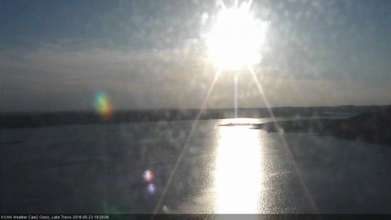 Lake Travis webcam, May 23, 2018 6:30 PM CT