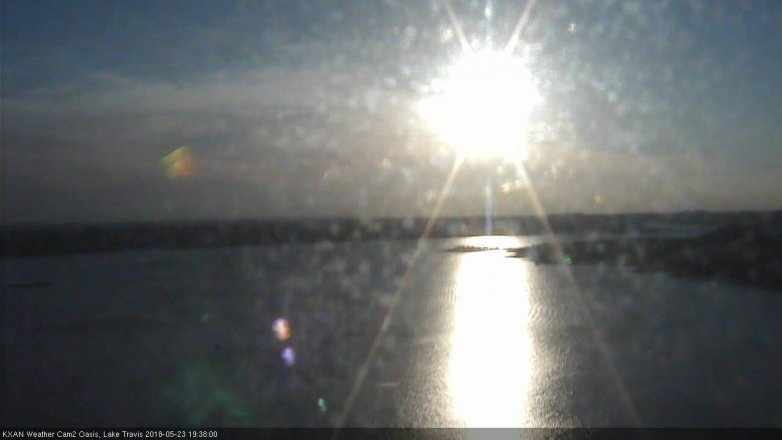 Lake Travis webcam, May 23, 2018 6:40 PM CT