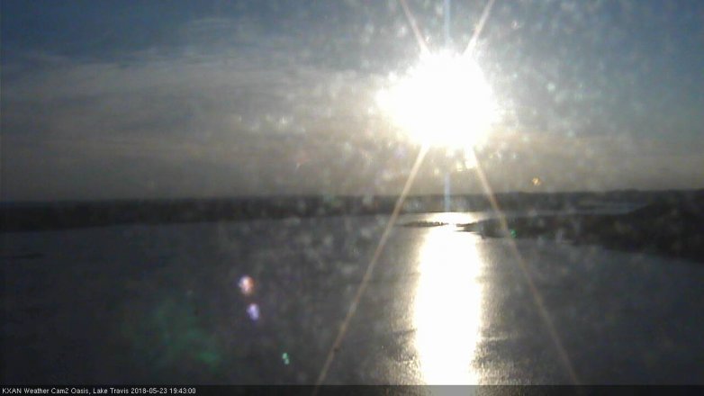 Lake Travis webcam, May 23, 2018 6:45 PM CT