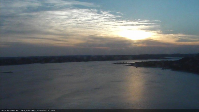 Lake Travis webcam, May 23, 2018 7:05 PM CT