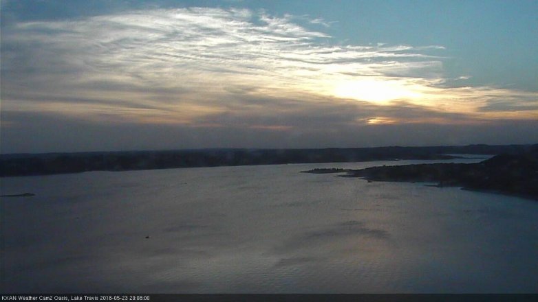 Lake Travis webcam, May 23, 2018 7:10 PM CT