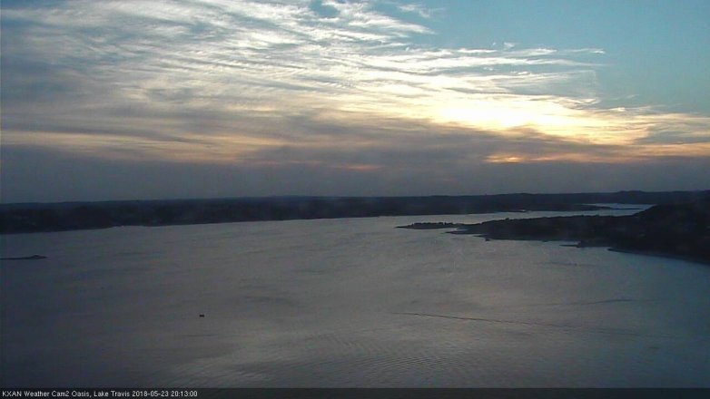 Lake Travis webcam, May 23, 2018 7:15 PM CT