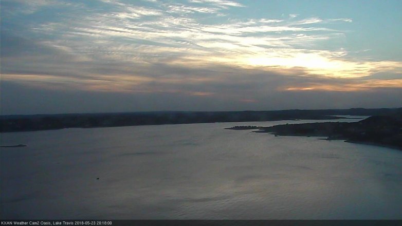 Lake Travis webcam, May 23, 2018 7:20 PM CT