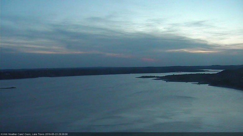 Lake Travis webcam, May 23, 2018 7:40 PM CT