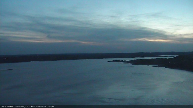 Lake Travis webcam, May 23, 2018 7:45 PM CT