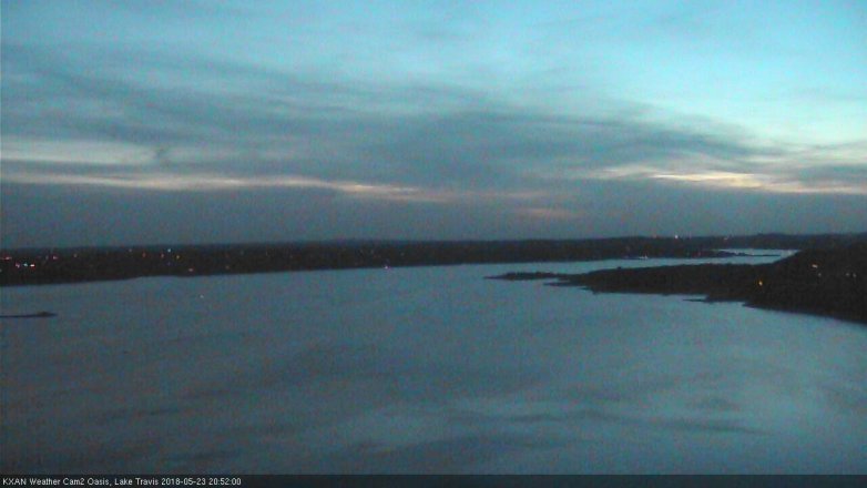 Lake Travis webcam, May 23, 2018 7:55 PM CT