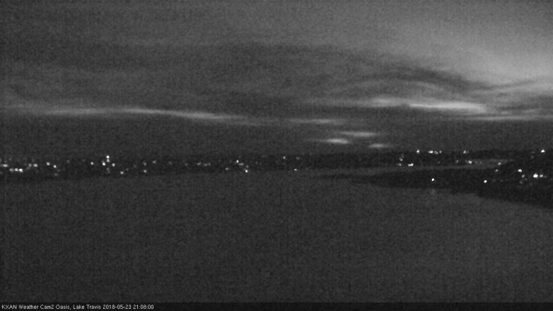 Lake Travis webcam, May 23, 2018 8:10 PM CT