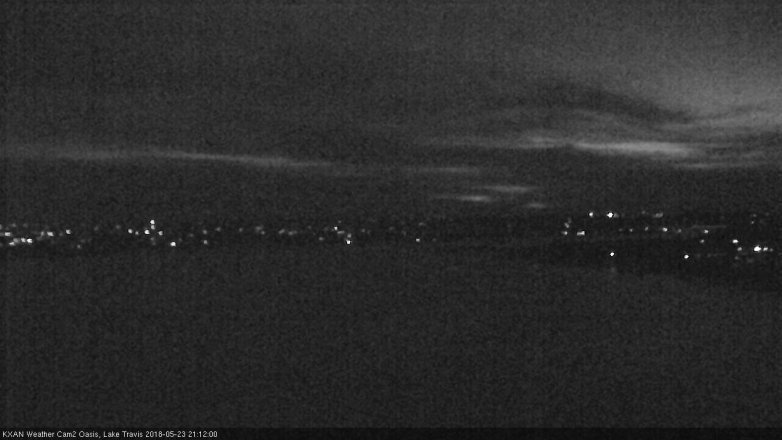 Lake Travis webcam, May 23, 2018 8:15 PM CT