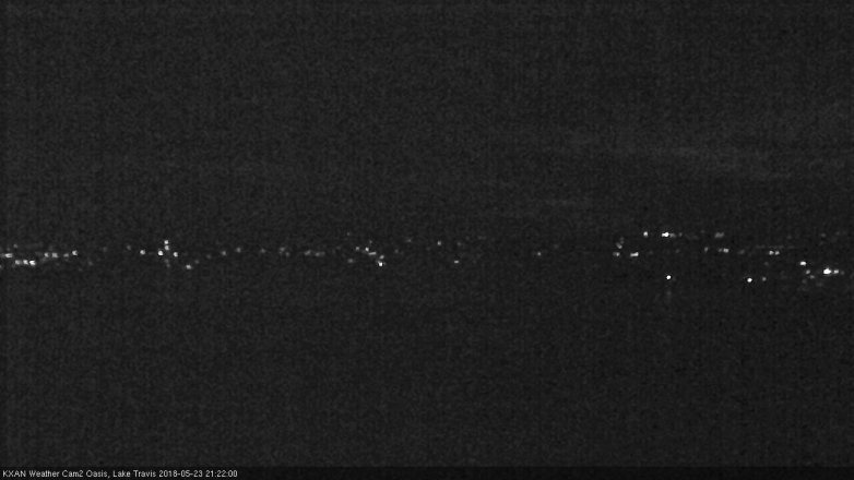 Lake Travis webcam, May 23, 2018 8:25 PM CT