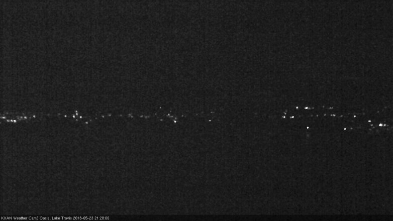 Lake Travis webcam, May 23, 2018 8:30 PM CT