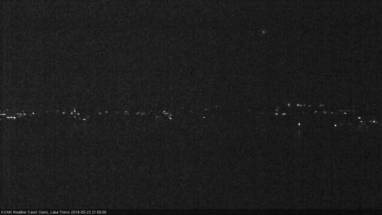 Lake Travis webcam, May 23, 2018 9:00 PM CT