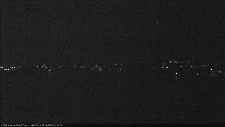 Lake Travis webcam, May 23, 2018 9:05 PM CT