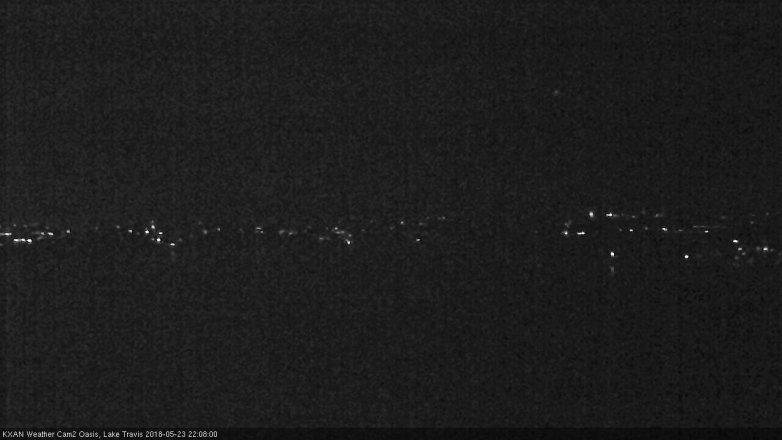 Lake Travis webcam, May 23, 2018 9:10 PM CT