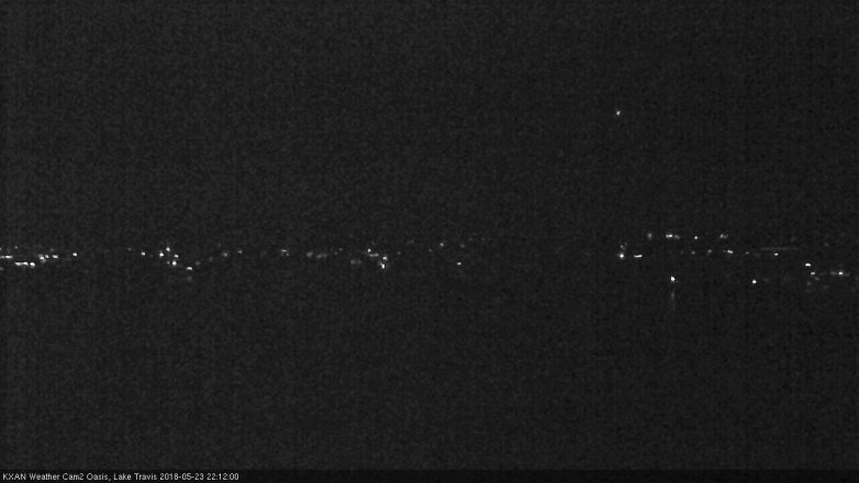 Lake Travis webcam, May 23, 2018 9:15 PM CT