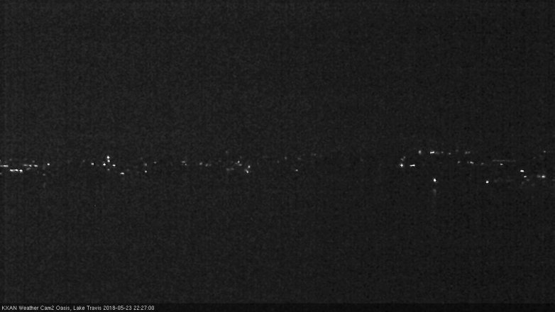 Lake Travis webcam, May 23, 2018 9:30 PM CT