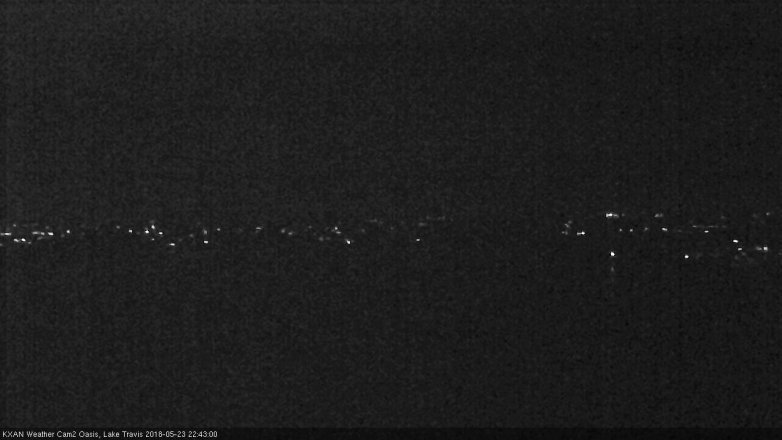 Lake Travis webcam, May 23, 2018 9:45 PM CT