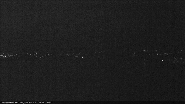 Lake Travis webcam, May 23, 2018 9:55 PM CT