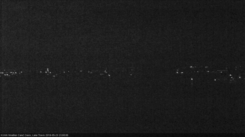 Lake Travis webcam, May 23, 2018 10:10 PM CT