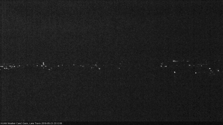 Lake Travis webcam, May 23, 2018 10:15 PM CT