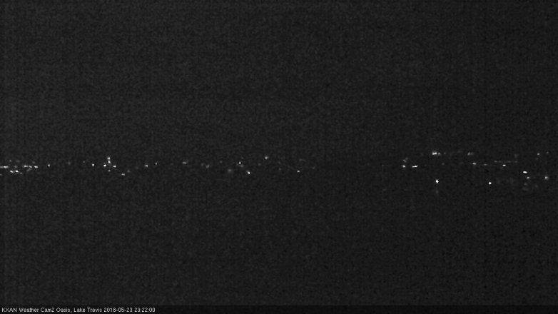 Lake Travis webcam, May 23, 2018 10:25 PM CT