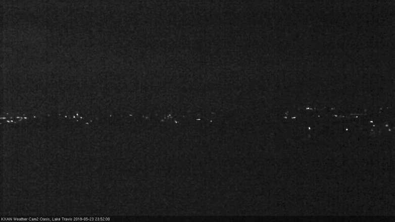 Lake Travis webcam, May 23, 2018 10:55 PM CT