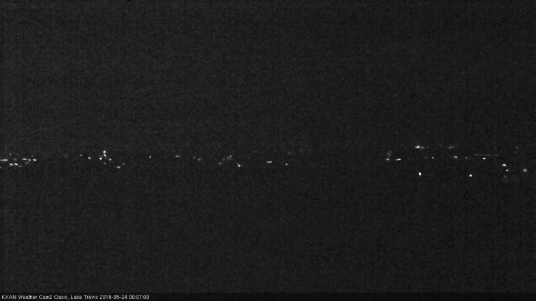 Lake Travis webcam, May 23, 2018 11:10 PM CT
