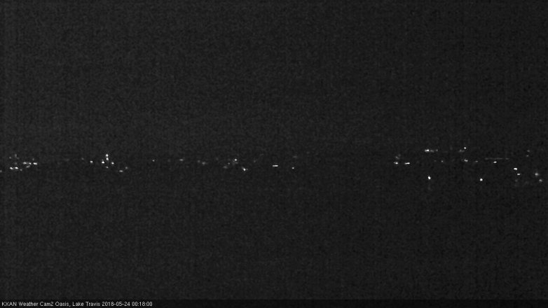 Lake Travis webcam, May 23, 2018 11:20 PM CT