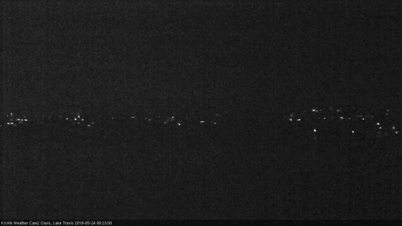 Lake Travis webcam, May 23, 2018 11:25 PM CT