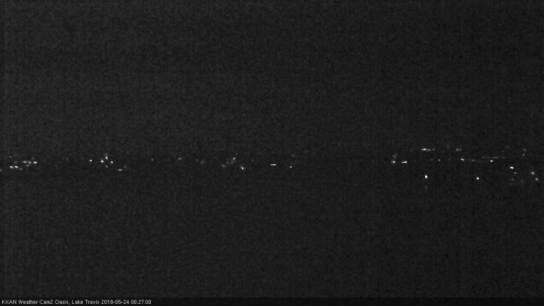 Lake Travis webcam, May 23, 2018 11:30 PM CT
