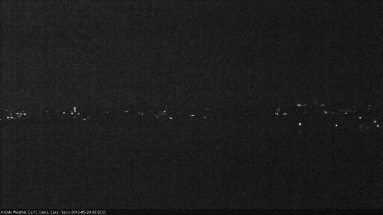 Lake Travis webcam, May 23, 2018 11:35 PM CT