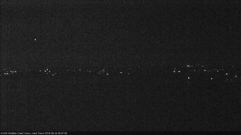 Lake Travis webcam, May 23, 2018 11:50 PM CT