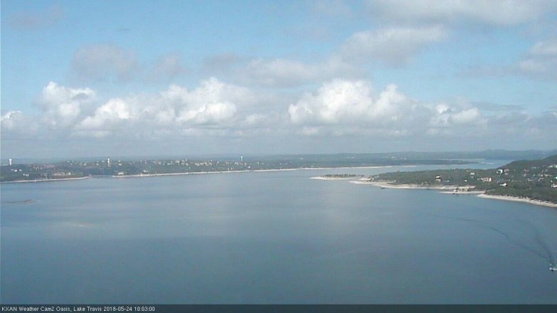 Lake Travis webcam, May 24, 2018 9:05 AM CT