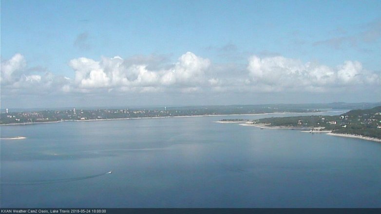 Lake Travis webcam, May 24, 2018 9:10 AM CT