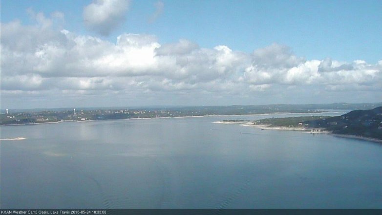 Lake Travis webcam, May 24, 2018 9:35 AM CT