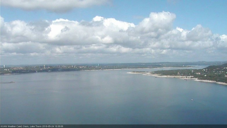 Lake Travis webcam, May 24, 2018 9:40 AM CT