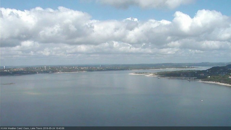 Lake Travis webcam, May 24, 2018 9:45 AM CT
