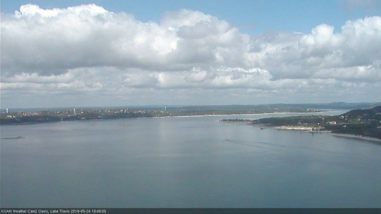 Lake Travis webcam, May 24, 2018 9:50 AM CT