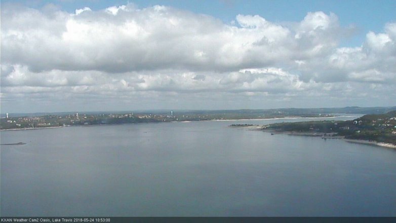 Lake Travis webcam, May 24, 2018 9:55 AM CT